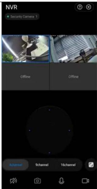 NVR ■ Security Camera 1 Offline Offline 4Channel 9channel 16channel