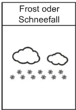 Frost oder Schneefall
