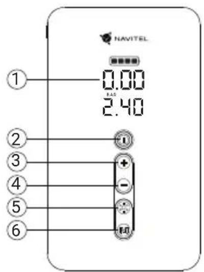 NAVITEL 1 0.00 RAB 2.40 2 1 3 + - 4 - 5 6 HT