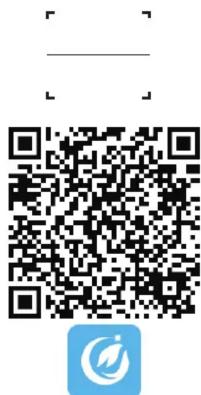 QR code with a blue circular logo in the bottom right corner, likely linking to a digital resource or website.