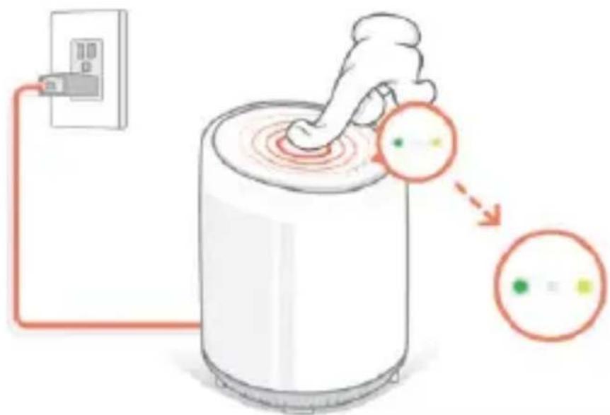 Diagram showing a hand operating a digital device connected to a battery, with two circular insets highlighting the internal components.