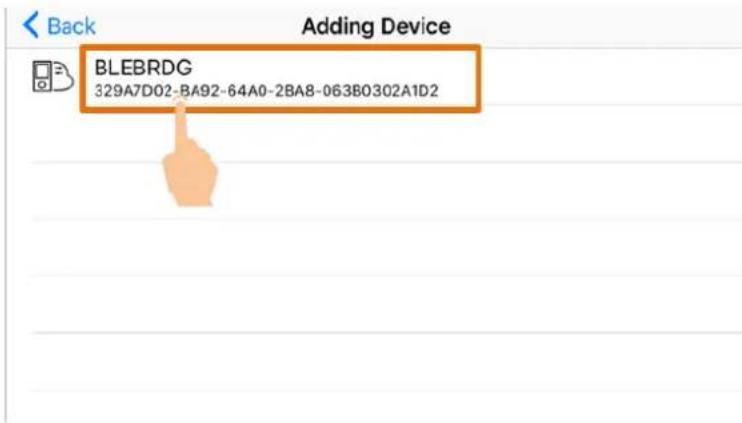 Back Adding Device BLEBRDG 329A7D02-BA92-64A0-2BA8-063B0302A1D2