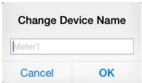 Change Device Name Meter1 Cancel OK