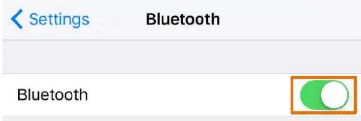 Settings Bluetooth Bluetooth