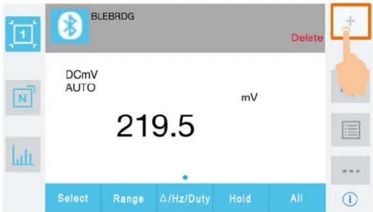 BLEBRDG Delete DCmV AUTO mV 219.5 Select Range Δ/Hz/Duty Hold All
