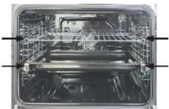 Concept ETV8560whN - Correct positioning of the grill or pan in the appliance - 1