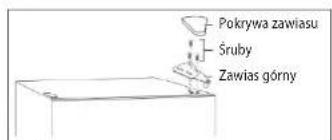 Pokrywa zawiasu Śruby Zawias górny