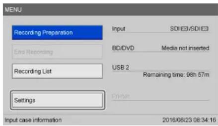 SONY HVO-3300MT - Zobrazení obrazovky [User Settings] - 1