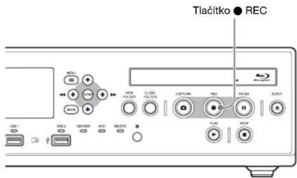 Tlačítko ● REC NEW CLOCK COLOTH CAPTURE PRO PULLS ELECT USB 1 USB 2 SETBACK HDD REVO ■ PLAY STOP