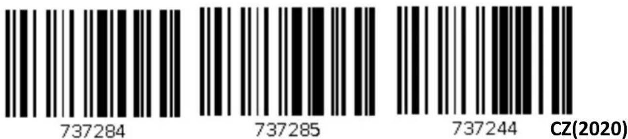 737284 737285 737244 CZ(2020)