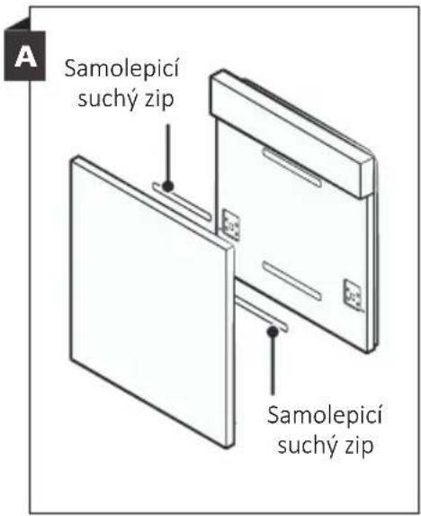 A Samolepicí suchý zip Samolepicí suchý zip