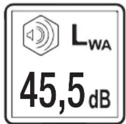 LWA 45,5 dB