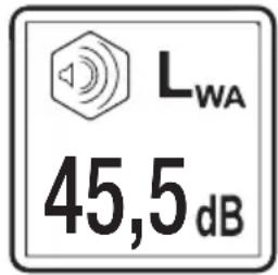 LWA 45,5 dB