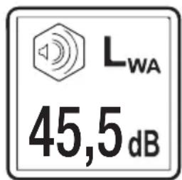 LWA 45,5 dB