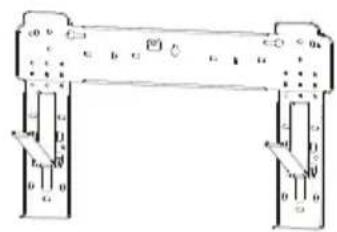Technical diagram of a mechanical or electrical component with labeled parts and directional indicators