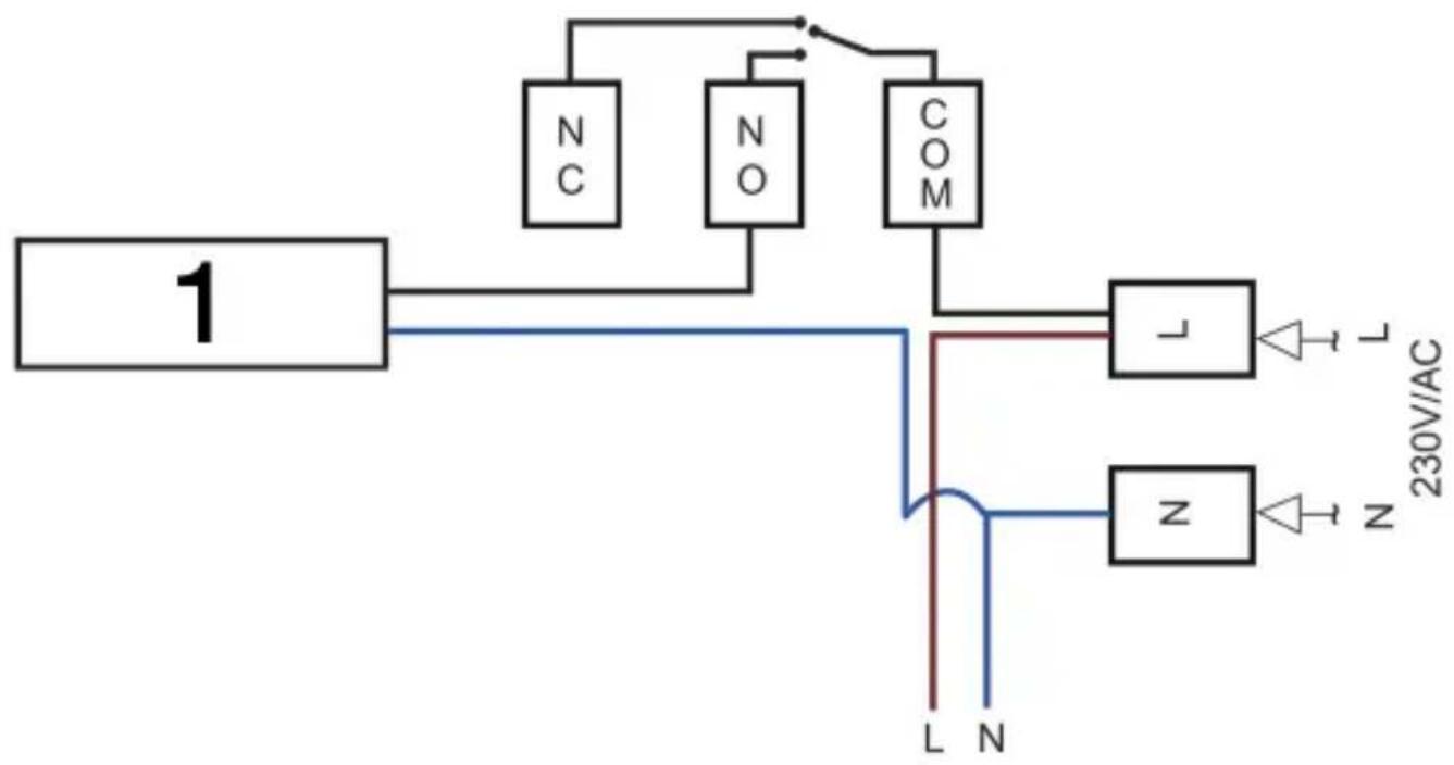 Evolveo Thermal - Pro ovládání elektrického ohřívače/tepelného pohonu s výstupem AC 230 V (propojka COM & L) - 1