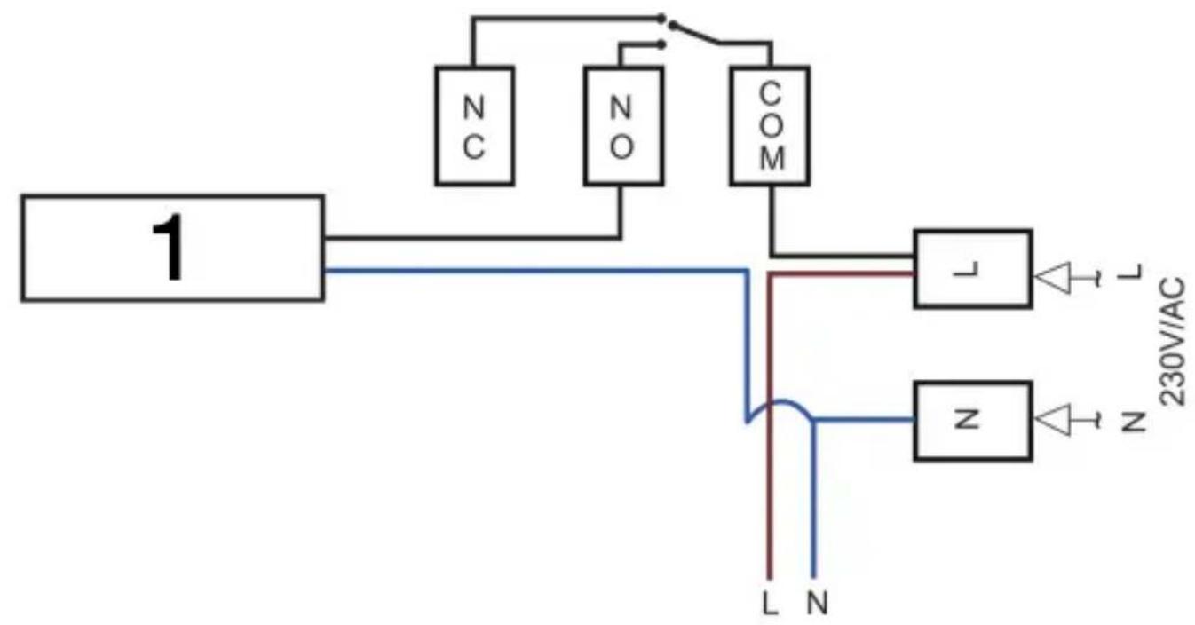 Evolveo Thermal - Za krmiljenje električnega grelnika/ogrevalnega pogona z izhodom 230 V AC (kabel COM & L) - 1