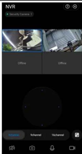 NVR ● Security Camera 1 Offline Offline 9channel 16channel