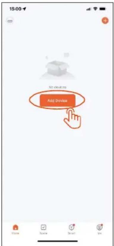 15:00 No devices Add Device Home Search Smart Use