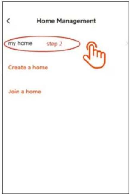 Home Management my home step 2 Create a home Join a home