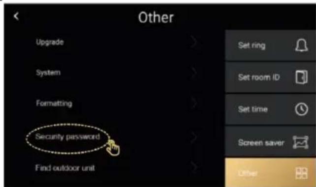 Evolveo DoorPhone AP1 - Ostatné > Bezpečnostné heslo - 1