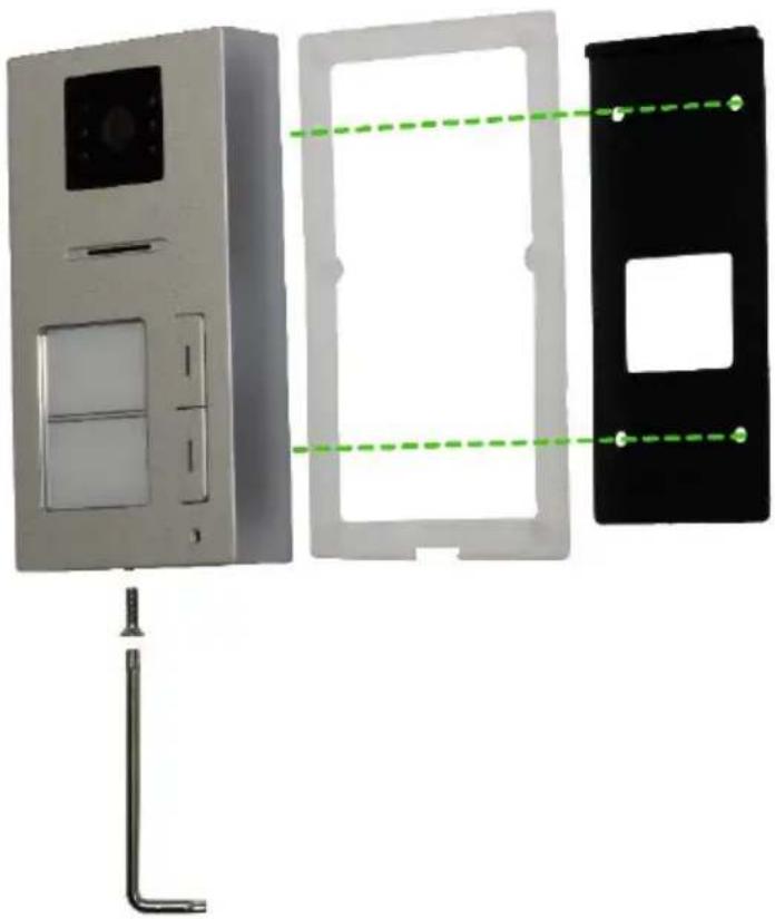 Evolveo DoorPhone AP1 - FIXAREA UNITĂȚII EXTERIOARE AP1 - 2