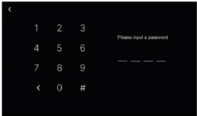 1 2 3 4 5 6 7 8 9 < 0 # Please input a password — — — —