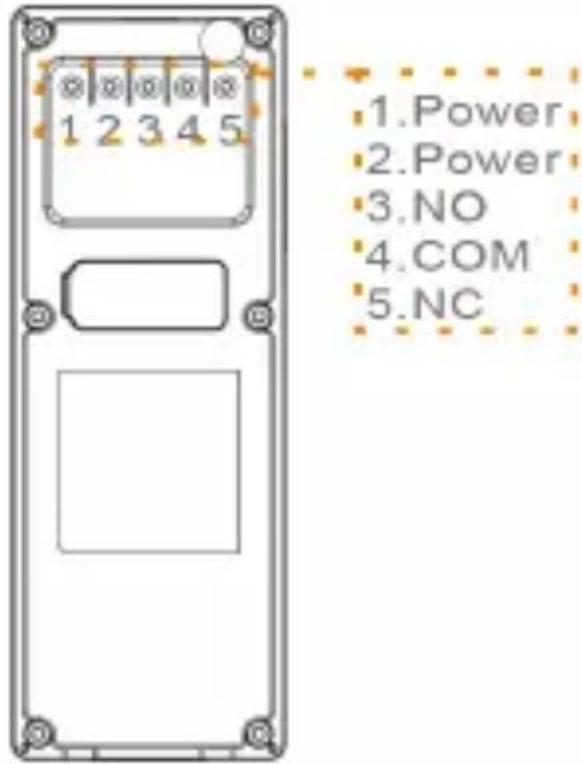 1. Power 2. Power 3. NO 4. COM 5. NC
