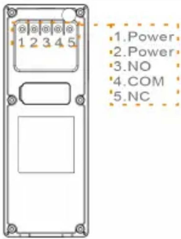 1. Power 2. Power 3. NO 4. COM 5. NC
