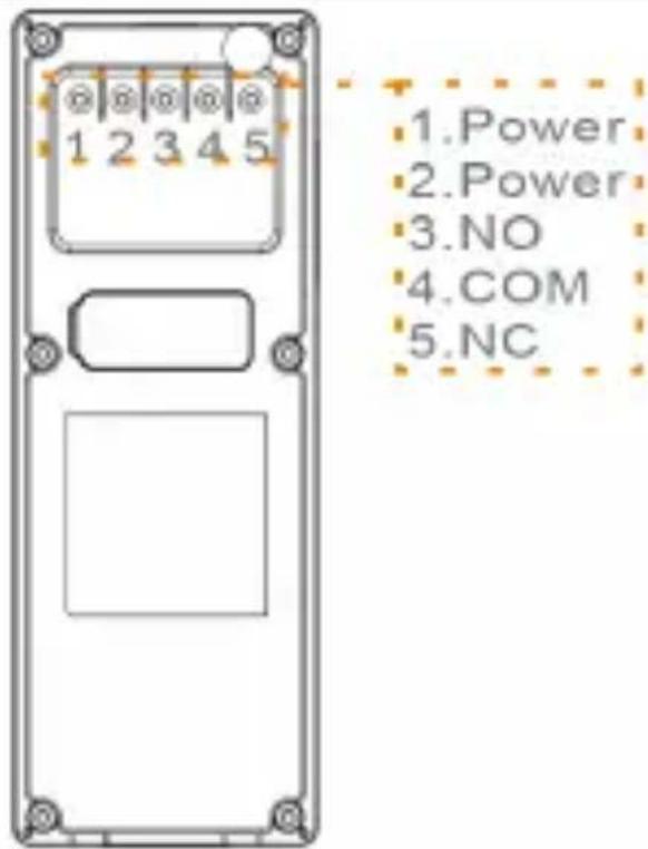 1. Power 2. Power 3. NO 4. COM 5. NC