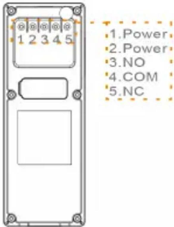 1. Power 2. Power 3. NO 4. COM 5. NC