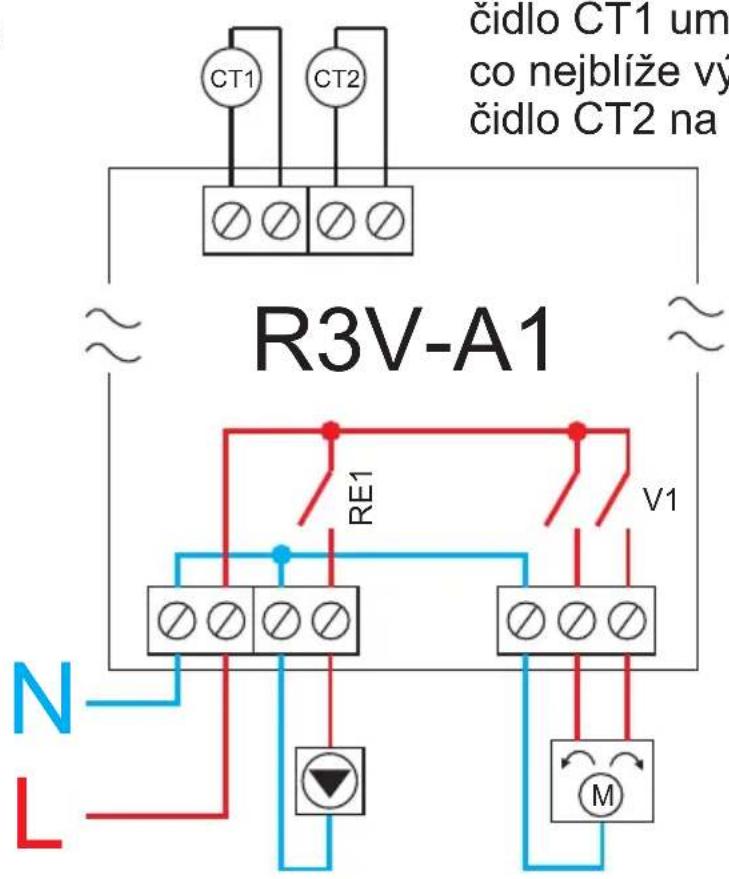 Elektrobock R3V-A1 - Zapojení svorek: - 1