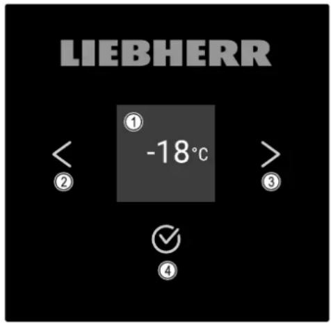 LIEBHERR FFPSvg 1402 - Ovládací a indikační prvky - 1