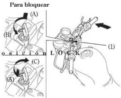 Para bloquear (A) (B) o s i c i ó n (C) (A) L O C K (1)