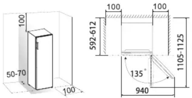 100 50-70 100 100 100 592-612 1105-1125 135° 940