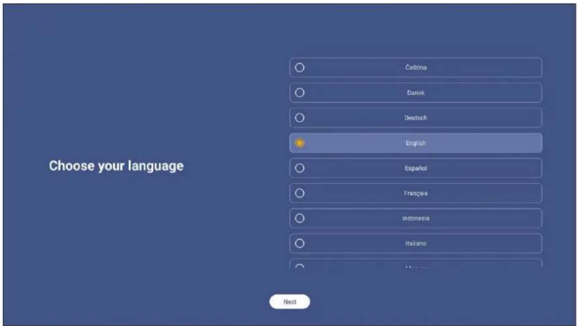 Choose your language Čeština Dansk Deutsch English Español Français Indonesia Italiano Next