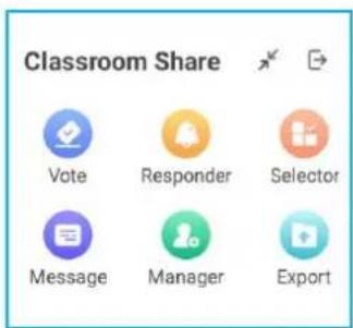 Classroom Share Vote Responder Selector Message Manager Export