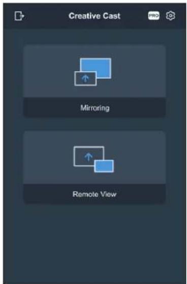 Creative Cast Mirroring Remote View