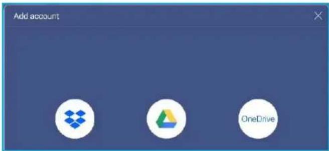 Add account OneDrive