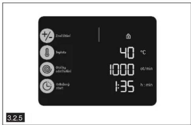 Zwizlžetni Teplota Onalay odstodeni Ocholeng store 40 °C 1000 ot/min 1:35 h : min 3.2.5