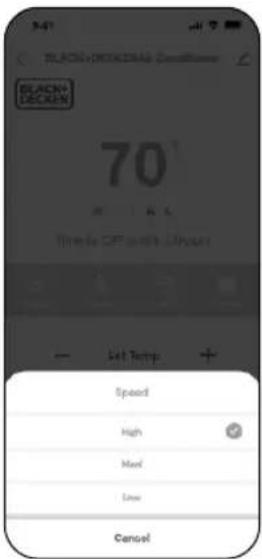 BLACK+ONIONING COOKTIME BLACK+ DECKEN 70° Time is OFF and OK ← Reset Temp + Speed High Mail Live Cancel