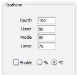 Isotherm Fourth 100 Upper 90 Middle 80 Lower 70 Enable % °C