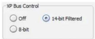 XP Bus Control Off 14-bit Filtered 8-bit