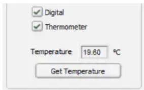 Digital Thermometer Temperature 19.60 °C Get Temperature