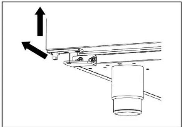 LIEBHERR FRTSrg 7553 - Demontáž dveřního závěsu se zavírací pružinou - 4