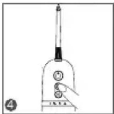 Diagram of a dental implant device with labeled parts and a numbered marker