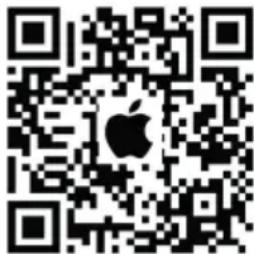 QR code with Apple logo in the center, likely for digital scanning and linking to online content.