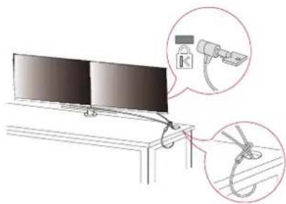 LG 27QP88DP - De Kensington-vergrendeling gebruiken - 1
