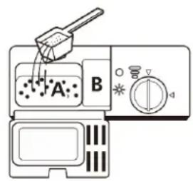 Diagram of a microwave oven with labeled components and control panel
