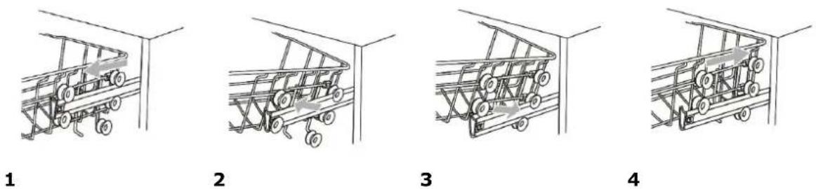 Exquisit GSP56012-030E - Setting the upper basket - 1